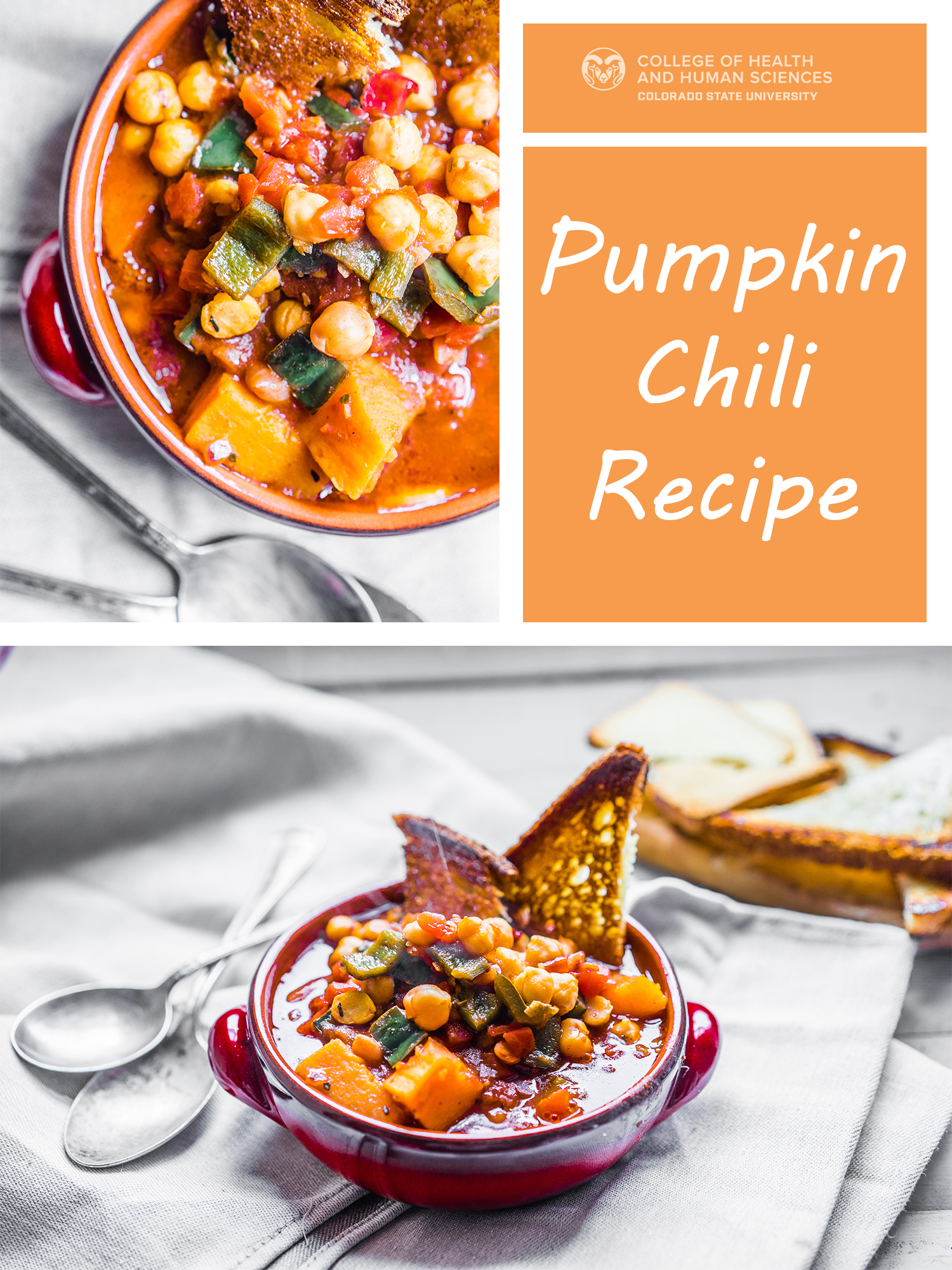 Pumpkin chili recipe graphic