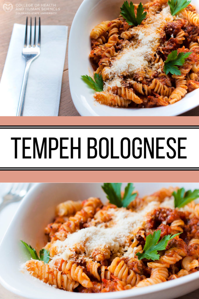 Tempeh bolognese graphic