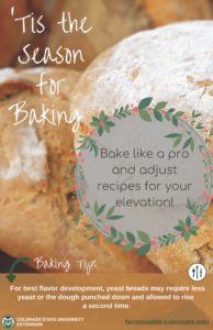 Baking tips poster