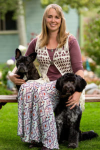 Jasmine Marie and her two dogs