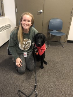 emily and jackson together during a training class with human-animal bond in colorado