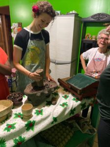 Students making cocoa