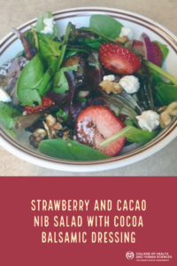 Strawberry salad with balsamic dressing