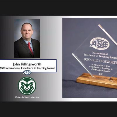 John Killingsworth award slide