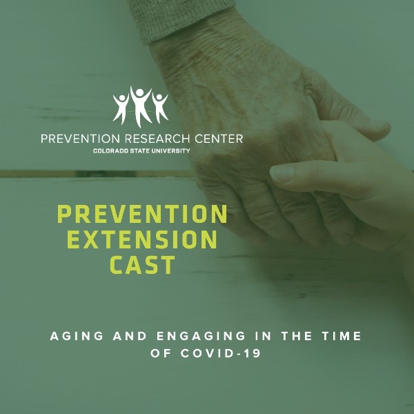 Prevention Extension Cast overlay with image of older hands holding
