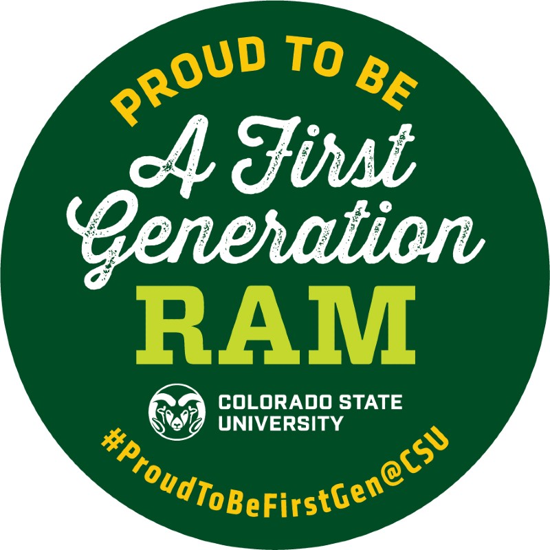 Circle image that says Proud to Be A First Generation Ram
