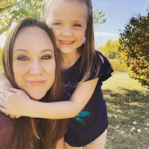 Megan Hauschulz with her daughter