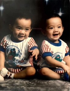 The Ao twins as young toddlers