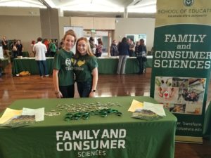 Family and Consumer Sciences table for new students