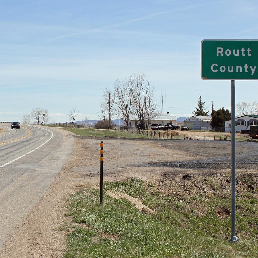 PRC Image Of Routt County Sign