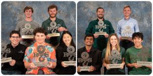 Two photos of the ASC alternate teams, 5 students on each team