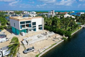 Tranel Company new build jobsite on Grand Cayman