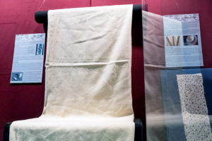 A wool sheet in the Avenir Museum's collection.