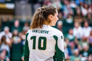 Jacqi Van Leifde in a game at Moby Arena
