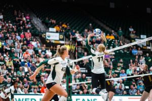 Karina Leber playing in a game at Moby Arena