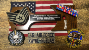 Brendan Kayne's military achievements on display 