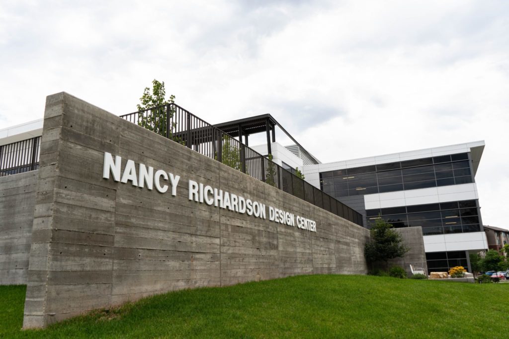 exterior image of the Nancy Richardson Design Center