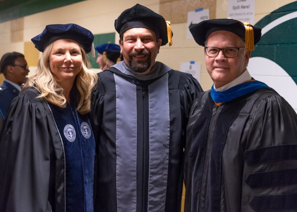 Jeff McCubbin at the 2018 Spring Commencement ceremony