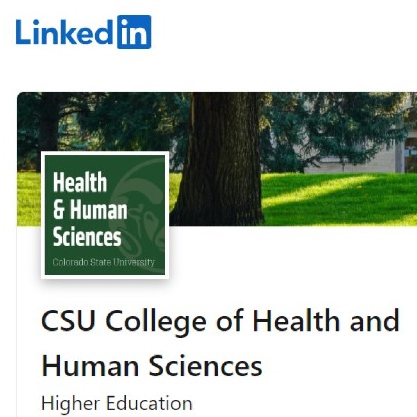 A screenshot of the CSU College of Health and Human Sciences LinkedIn page