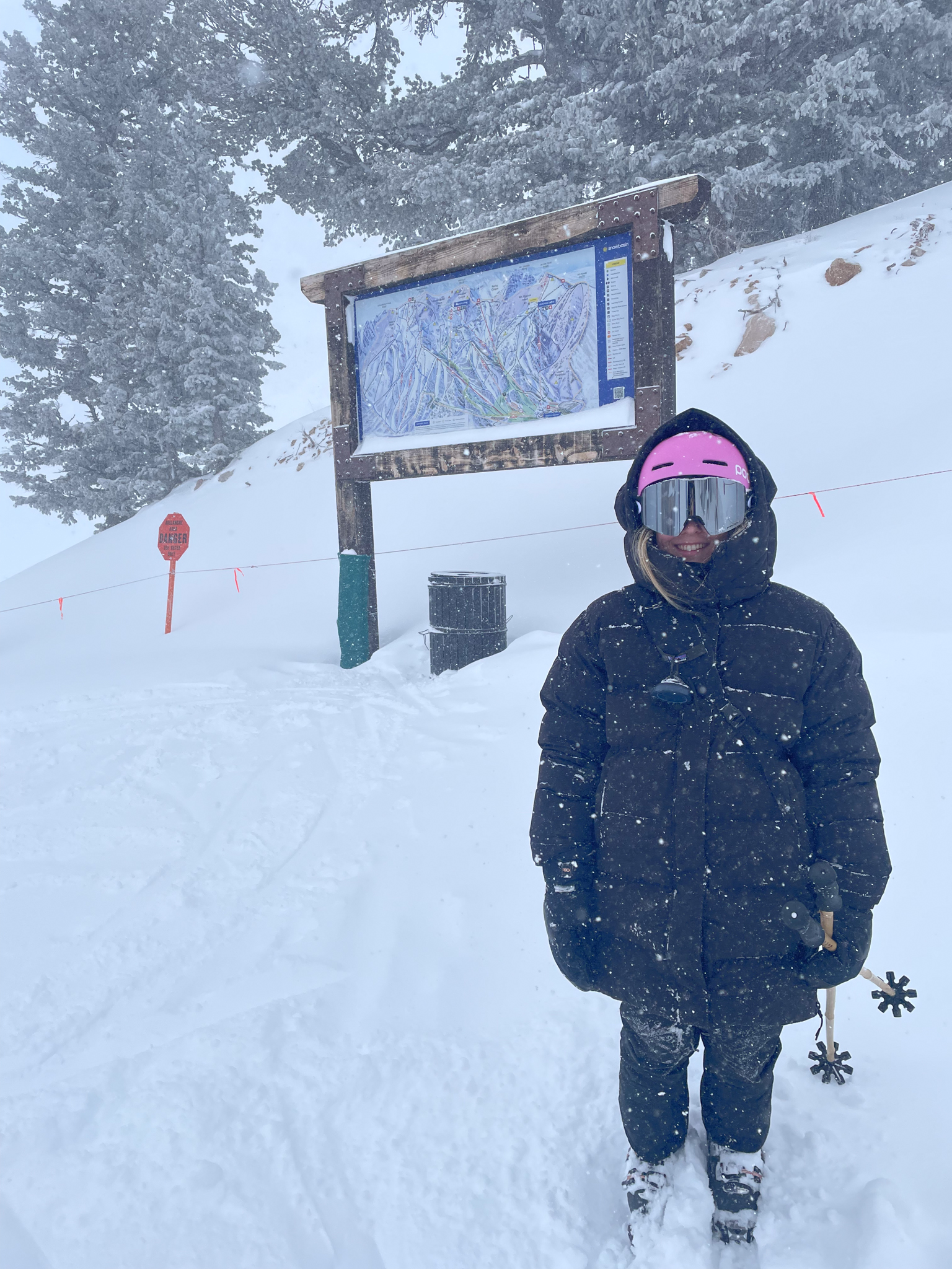 Grace Stetsko skiing at a resort in Utah