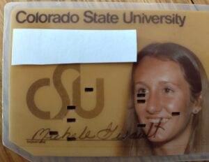 Michele's original CSU ID card